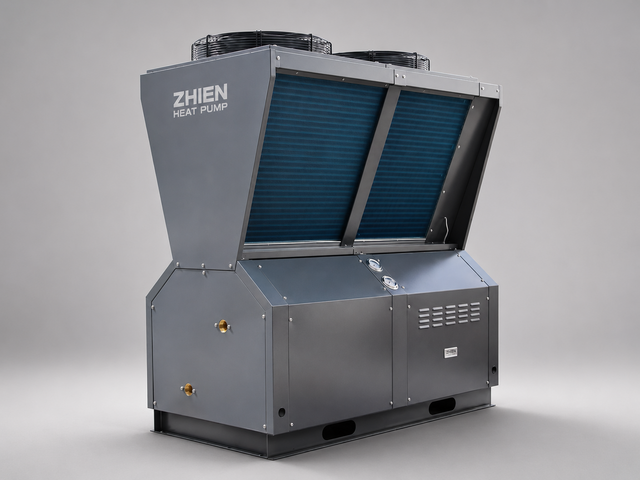 56 kW Commercial Air Source Heat Pump for Hot Water | ZR-56/SN1-DT