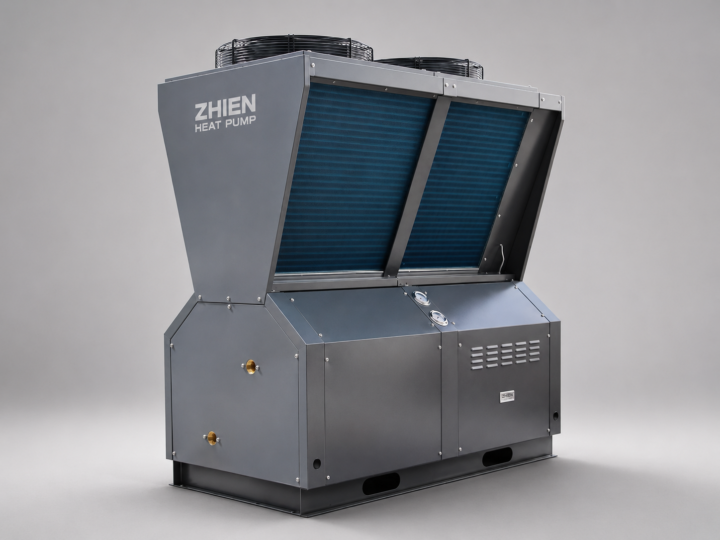 56 kW Commercial Air Source Heat Pump for Hot Water | ZR-56/SN1-DT
